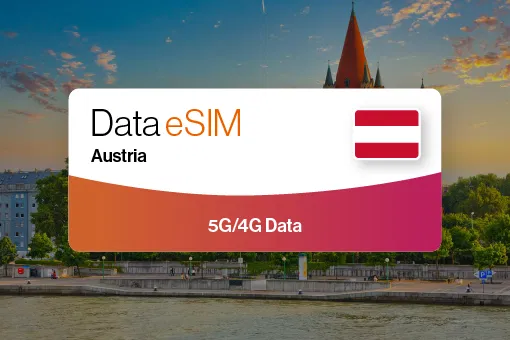 5G/4G Tourist eSIM with Data for Austria | Book Now | Alikeimage