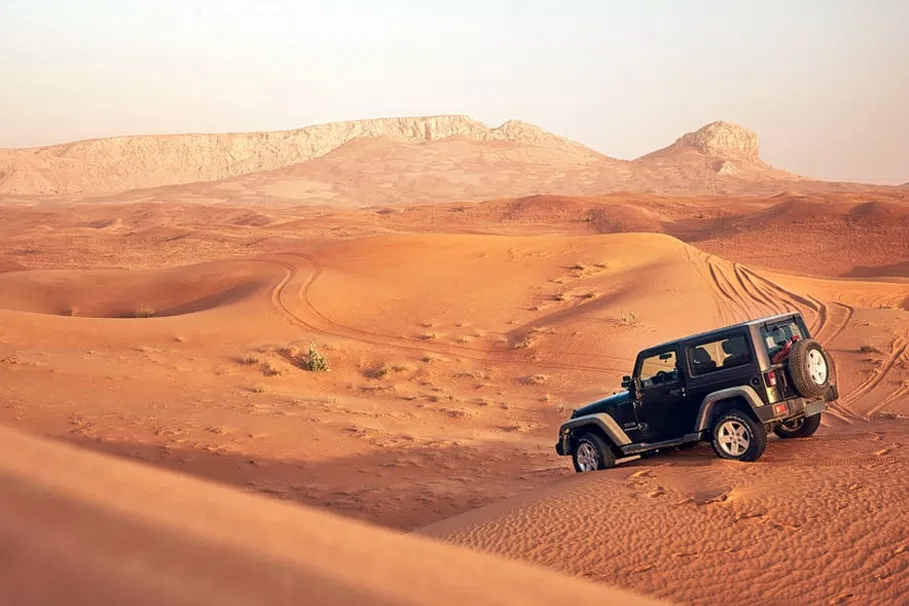 Experience the Thrill of Dune Bashing by Toyota Fortuner | Book Now | Alikeimage