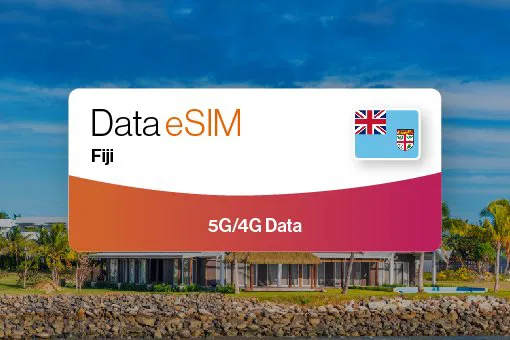 5G/4G Tourist eSIM with Data for Fiji image