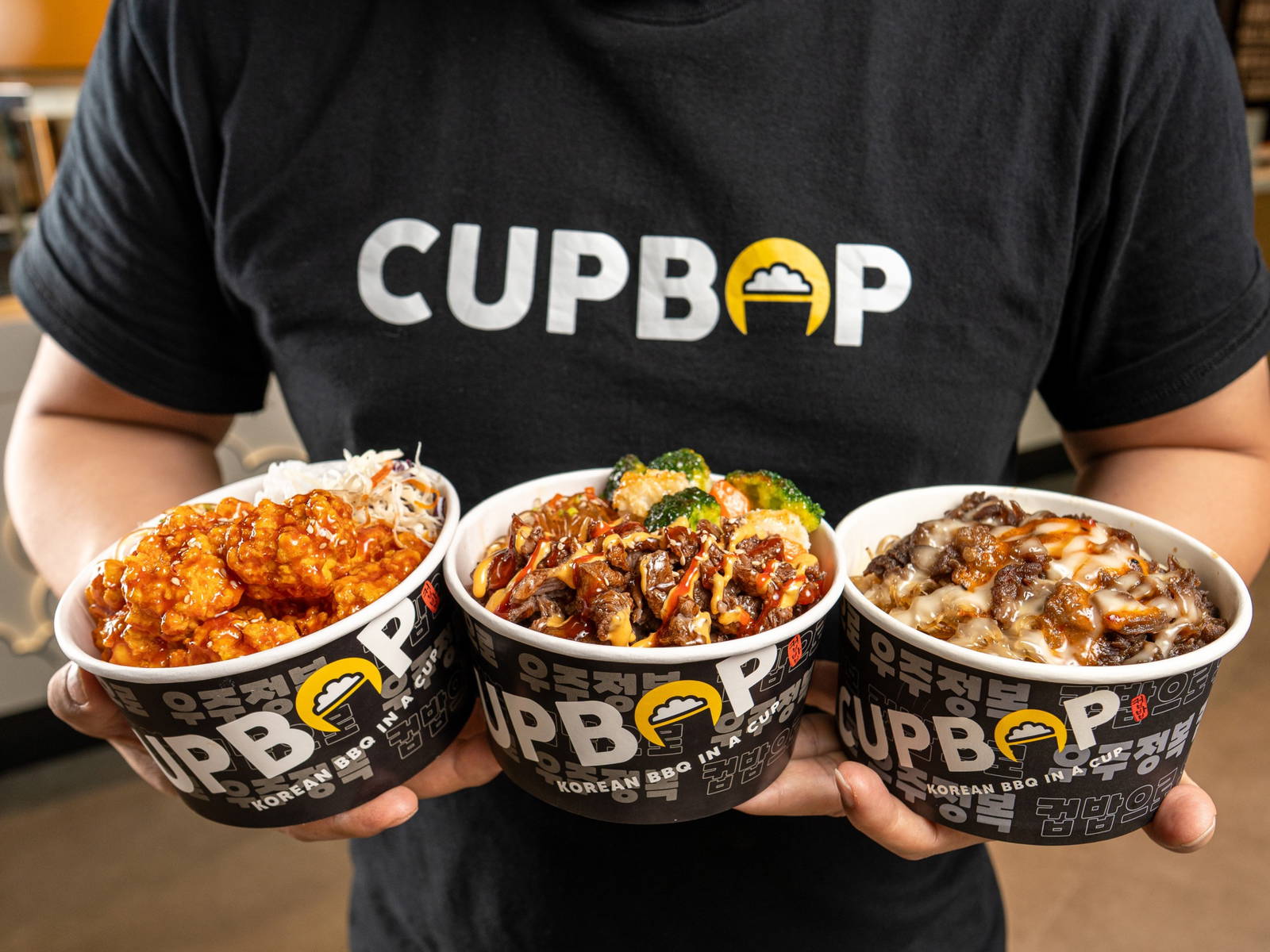 Build your own special Korean BBQ in a cup